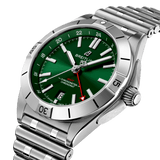  Shop Authentic Breitling Chronomat GMT 40 Green Dial Silver Steel Strap Watch for Men - A32398101L1A1 - Luxxuri