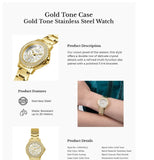  Shop Authentic Guess Crown Jewel Diamonds White Dial Gold Steel Strap Watch for Women - GW0410L2 - Luxxuri