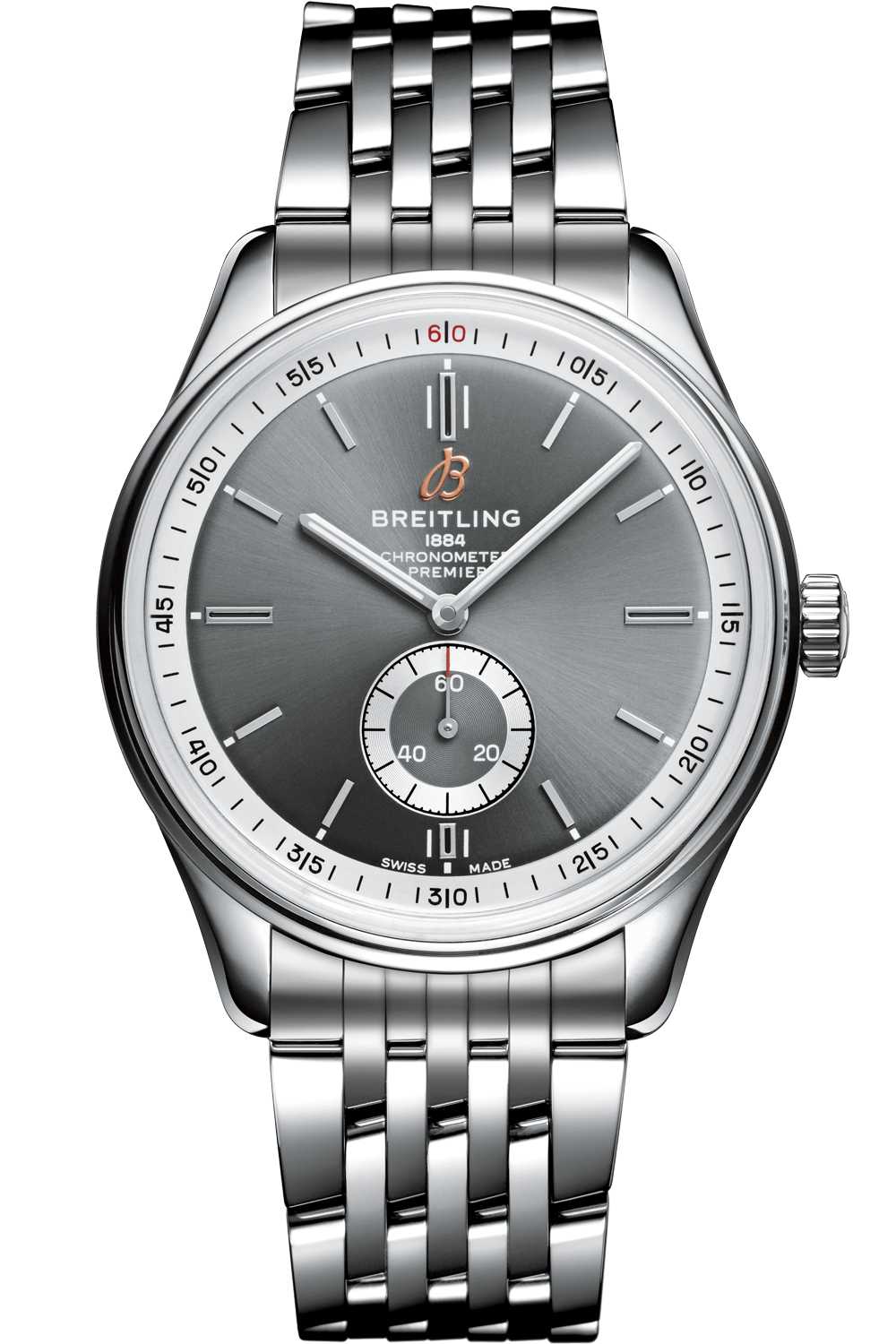  Shop Authentic Breitling Premier Automatic 40mm Stainless Steel Anthracite Dial Mens Watch - A37340351B1A1 - Luxxuri