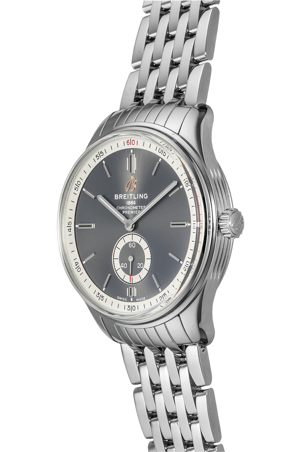  Shop Authentic Breitling Premier Automatic 40mm Stainless Steel Anthracite Dial Mens Watch - A37340351B1A1 - Luxxuri