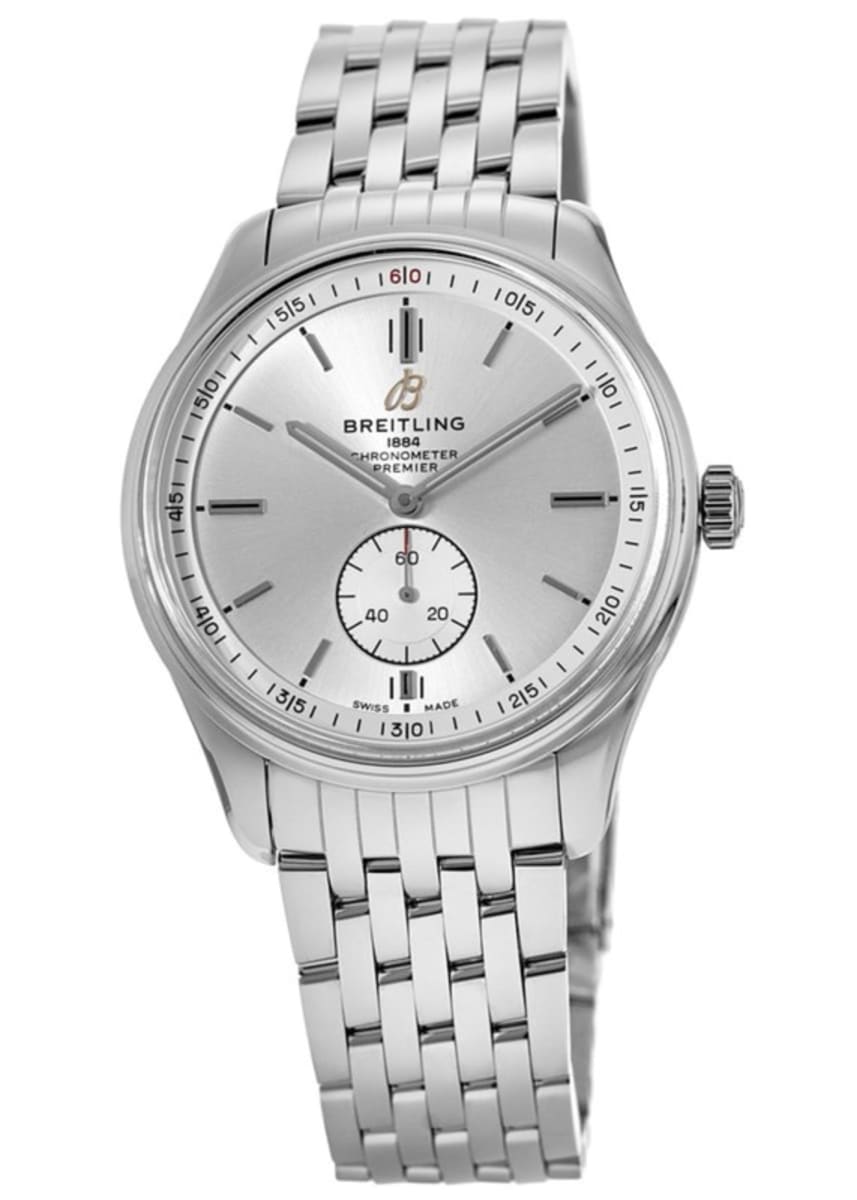  Shop Authentic Breitling Premier Automatic 40mm Stainless Steel Silver Dial Mens Watch - A37340351G1A1 - Luxxuri