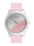  Shop Authentic Guess Crush Crystals Silver Dial Pink Rubber Strap Watch for Women - W1223L1 - Luxxuri