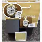  Shop Authentic Michael Kors Bradshaw Chronograph Silver Dial Two Tone Steel Strap Watch For Women - MK5912 - Luxxuri