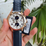  Shop Authentic Tommy Hilfiger Trent Quartz White Dial Blue Leather Strap Watch for Men - 1791139 - Luxxuri