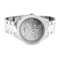 Guess Crush Silver Dial Silver Steel Strap Watch For Women - GW0020L1