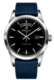  Shop Authentic Breitling Transocean Day & Date 42mm Automatic Black Dial Blue Mesh Bracelet Mens Watch - A4531012/BB69/280S/ A20S.1 - Luxxuri