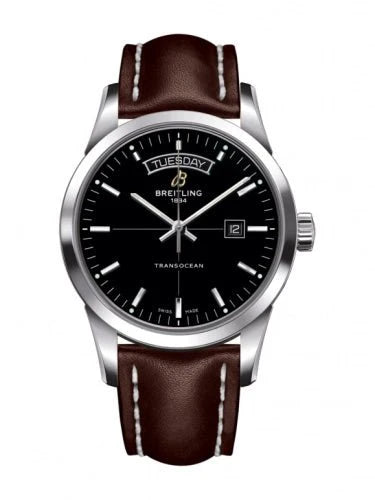  Shop Authentic Breitling Transocean Day & Date 43mm Stainless Steel Mens Watch - A4531012/BB69/437X/A2  0BA.1 - Luxxuri