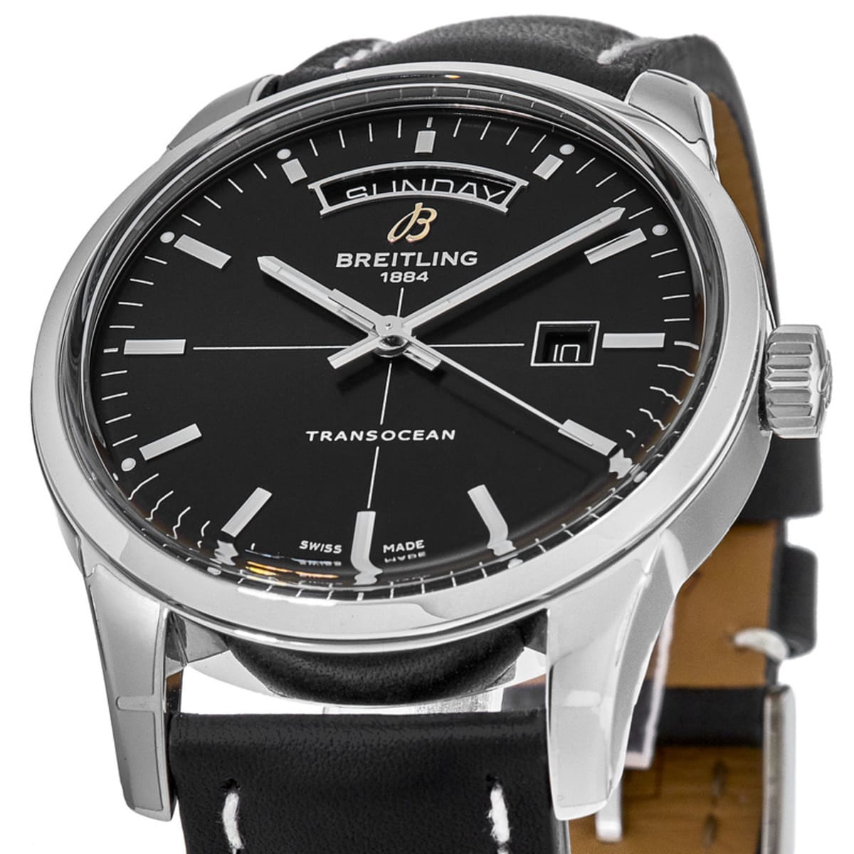  Shop Authentic Breitling Transocean Day & Date 42mm Automatic Mens Watch - A4531012/BB69/435X/A2  0BA.1 - Luxxuri