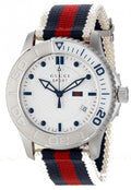  Shop Authentic Gucci G Timeless Quartz White Dial Two Tone Nylon Strap Watch for Men - YA126239 - Luxxuri