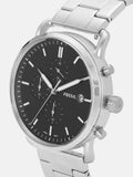  Shop Authentic Fossil The Commuter Black Dial Silver Steel Strap Watch for Men - FS5399 - Luxxuri