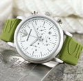  Shop Authentic Emporio Armani Chronograph White Dial Green Rubber Strap Watch For Men - AR11022 - Luxxuri