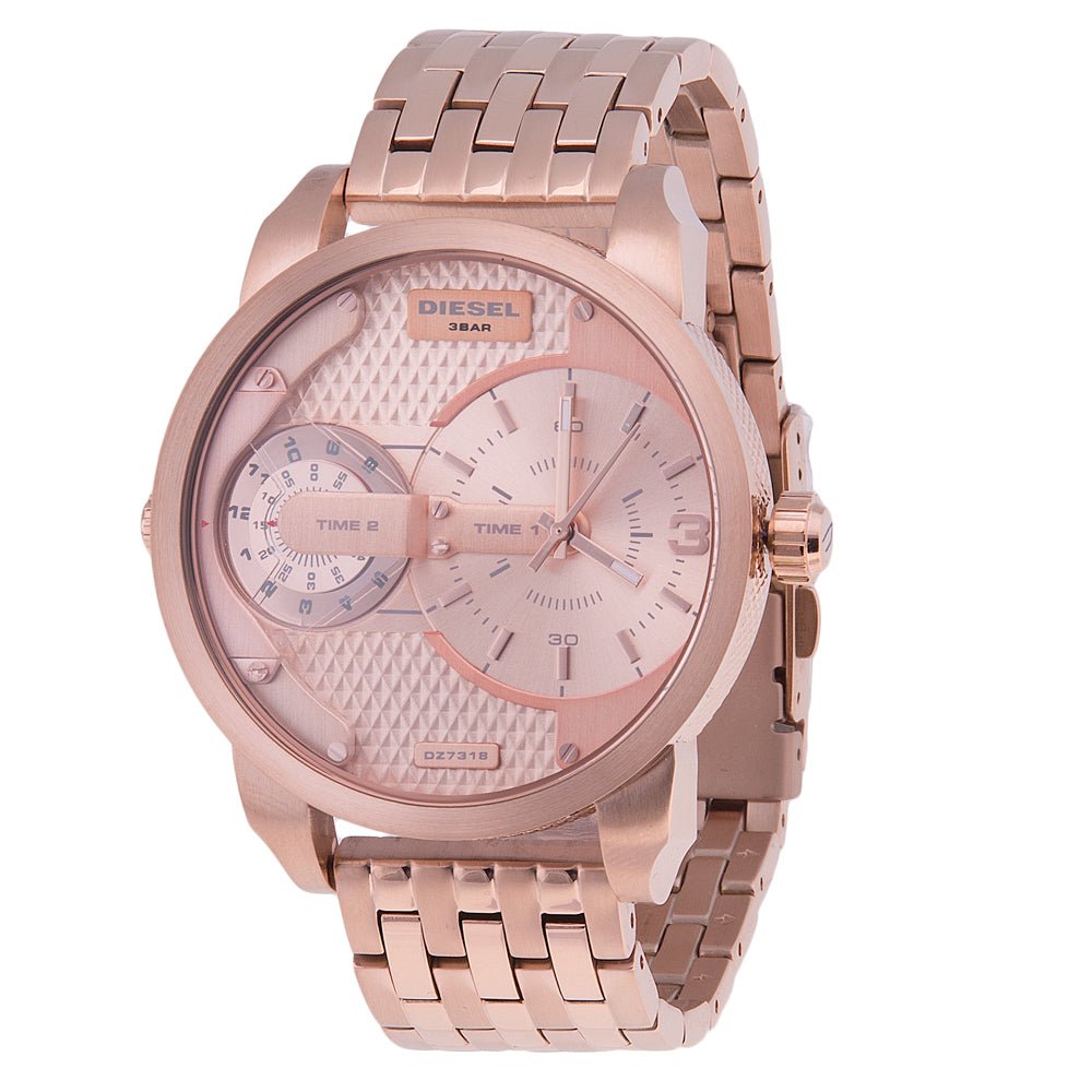  Shop Authentic Diesel Mini Daddy Rose Gold Dial Rose Gold Steel Strap Watch For Men - DZ7318 - Luxxuri