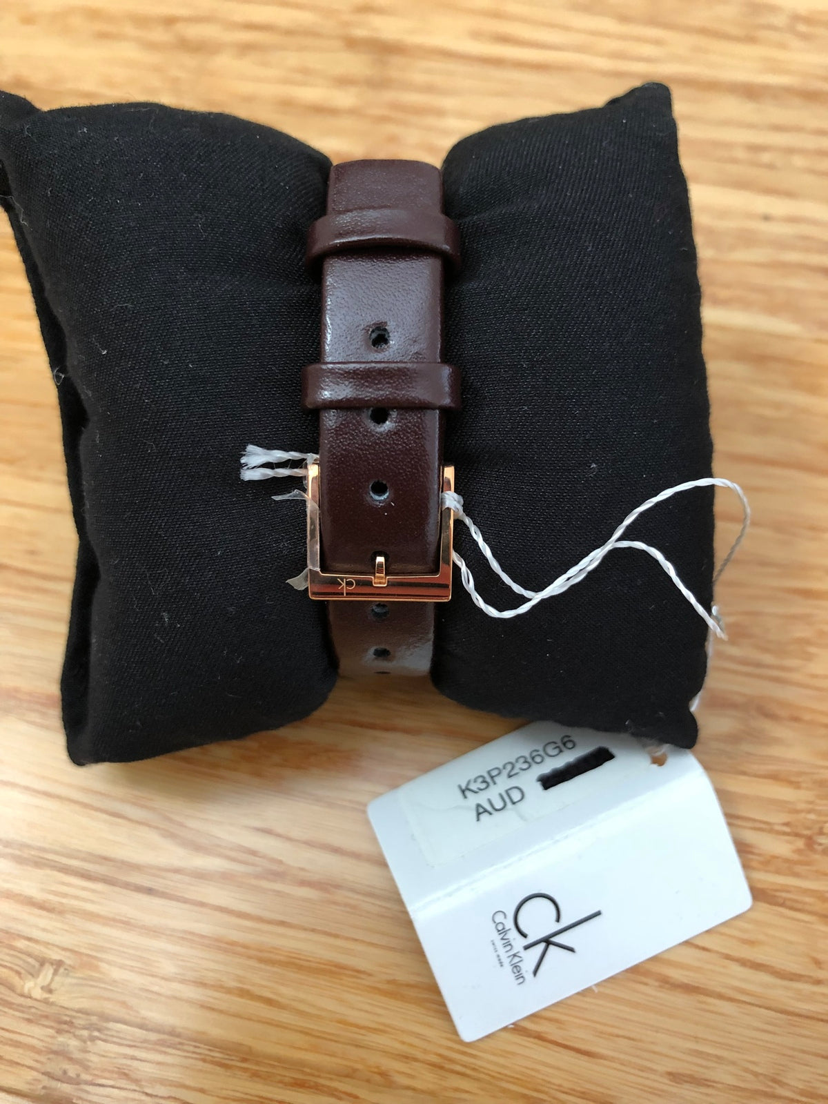  Shop Authentic Calvin Klein Incentive White Dial Brown Leather Strap Watch for Women - K3P236G6 - Luxxuri