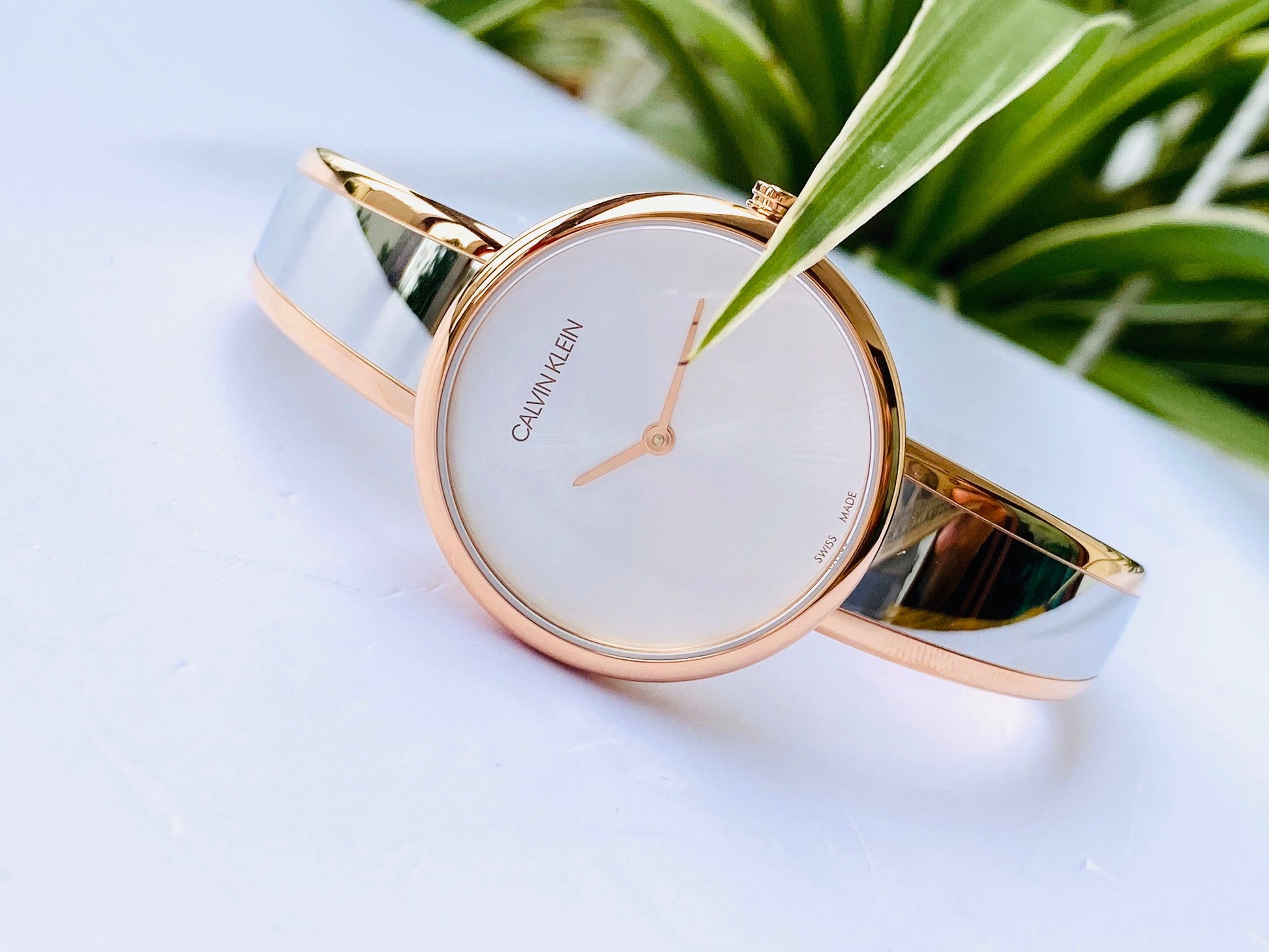  Shop Authentic Calvin Klein Seduce Silver Dial Two Tone Steel Strap Watch for Women - K4E2N61X - Luxxuri