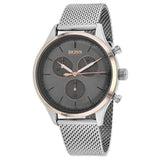 Shop Authentic Hugo Boss Companion Chronograph Grey Dial Silver Mesh Bracelet Watch For Men - 1513549 - Luxxuri