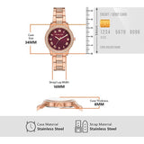  Shop Authentic Michael Kors Tibby Multifunction Crystals Maroon Dial Rose Gold Steel Strap Watch for Women - MK4685 - Luxxuri
