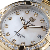  Shop Authentic Tag Heuer Aquaracer Diamonds Mother of Pearl Dial Two Tone Steel Strap Watch for Women - WBD1323.BB0320 - Luxxuri