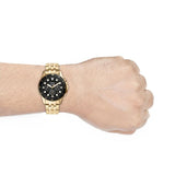  Shop Authentic Fossil FB-01 Chronograph Black Dial Gold Steel Strap Watch for Men - FS5836 - Luxxuri