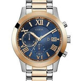  Shop Authentic Guess Atlas Chronograph Blue Dial Two Tone Steel Strap Watch for Men - W0668G6 - Luxxuri