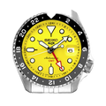 Seiko 5 Sport SKX GMT US Special Creation Automatic Yellow Dial Silver Steel Strap Watch for Men - SSK017K1