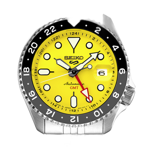  Shop Authentic Seiko 5 Sport SKX GMT US Special Creation Automatic Yellow Dial Silver Steel Strap Watch for Men - SSK017K1 - Luxxuri