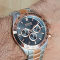  Shop Authentic Hugo Boss Ikon Grey Dial Two Tone Steel Strap Watch for Men - 1513339 - Luxxuri