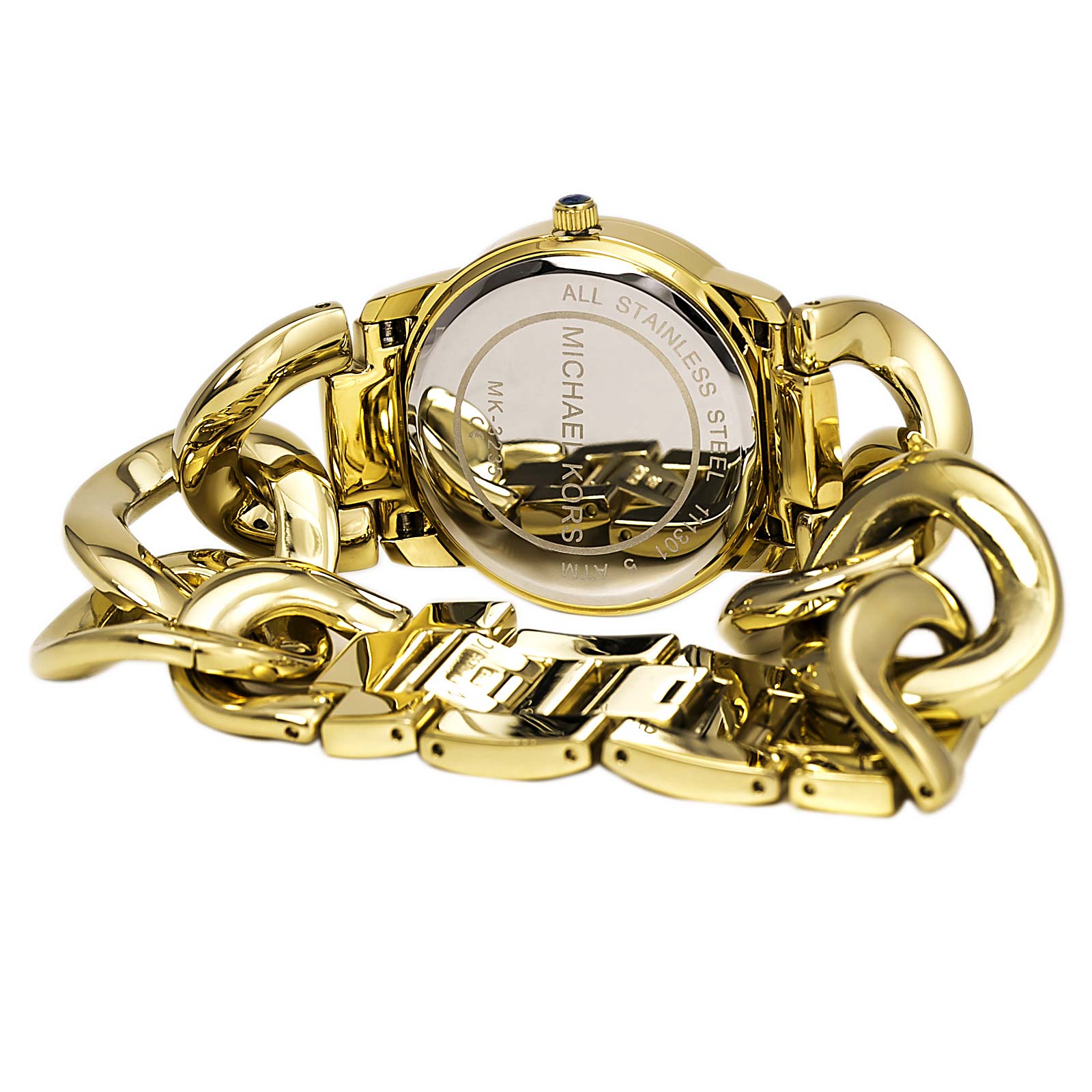  Shop Authentic Michael Kors Nini Three Hand Gold Dial Gold Steel Strap Watch For Women - MK3235 - Luxxuri