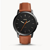  Shop Authentic Fossil The Minimalist Black Dial Brown Leather Strap Watch for Men - FS5305 - Luxxuri