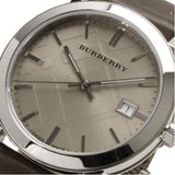  Shop Authentic Burberry The City Grey Dial Leather Strap Watch for Men - BU9020 - Luxxuri
