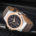  Shop Authentic Maserati Potenza Black Dial Brown Leather Strap Watch For Men - R8851108014 - Luxxuri