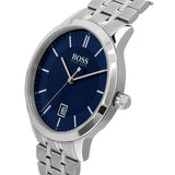  Shop Authentic Hugo Boss Officer Chronograph Blue Dial Silver Steel Strap Watch for Men - 1513615 - Luxxuri