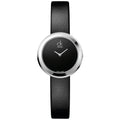  Shop Authentic Calvin Klein Firm Black Dial Black Leather Strap Watch for Women - K3N231C1 - Luxxuri