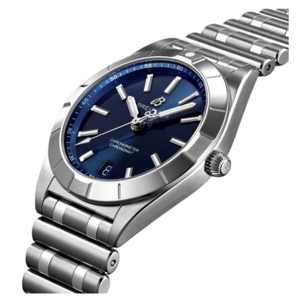  Shop Authentic Breitling Chronomat 32 Blue Dial Silver Steel Strap Watch for Women - A77310101C1A1 - Luxxuri