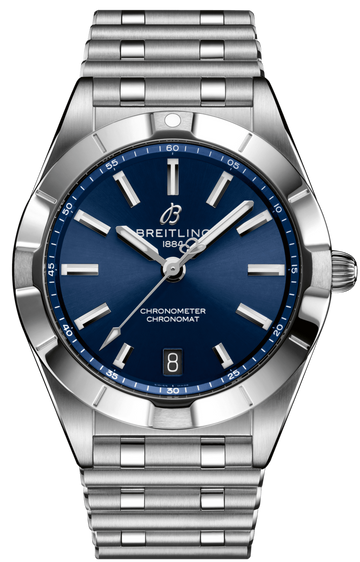  Shop Authentic Breitling Chronomat 32 Blue Dial Silver Steel Strap Watch for Women - A77310101C1A1 - Luxxuri