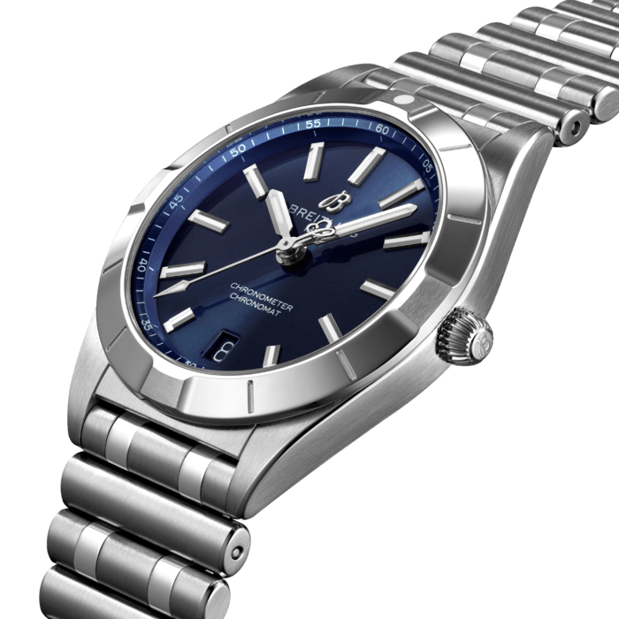  Shop Authentic Breitling Chronomat 32 Blue Dial Silver Steel Strap Watch for Women - A77310101C1A1 - Luxxuri