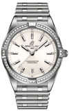  Shop Authentic Breitling Chronomat 32 Diamonds White Dial Silver Steel Strap Watch for Women - A77310591A1A1 - Luxxuri