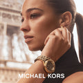  Shop Authentic Michael Kors Lennox Three Hand Crystals Gold Dial Two Tone Steel Strap Watch For Women - MK7284 - Luxxuri