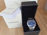  Shop Authentic Emporio Armani Chronograph Quartz Blue Dial Silver Steel Strap Watch For Men - AR11082 - Luxxuri