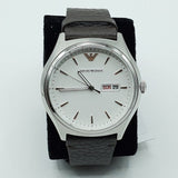  Shop Authentic Emporio Armani Dress Quartz White Dial Brown Leather Strap Watch For Men - AR1999 - Luxxuri