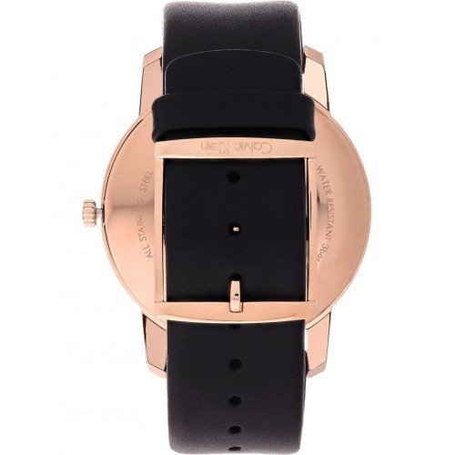  Shop Authentic Calvin Klein City Quartz Black Dial Black Leather Strap Watch for Men - K2G2G6CZ - Luxxuri