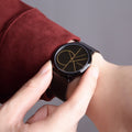  Shop Authentic Calvin Klein Minimal Black Dial Black Mesh Bracelet Watch for Women - K3M224X1 - Luxxuri