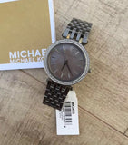  Shop Authentic Michael Kors Darci Quartz Mother of Pearl Grey Dial Grey Steel Strap Watch For Women - MK3433 - Luxxuri