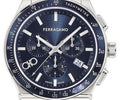  Shop Authentic Salvatore Ferragamo 1927 Chrono Analog Blue Dial Blue Leather Strap Watch for Men - SFKZ00223 - Luxxuri