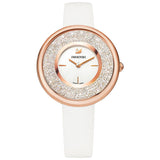  Shop Authentic Swarovski Crystalline Pure White Dial White Leather Strap Watch for Women - 5376083 - Luxxuri