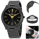  Shop Authentic Michael Kors Slim Runway Black Dial Black Stainless Steel Strap Watch for Women - MK3221 - Luxxuri