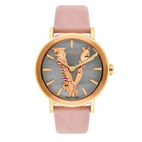  Shop Authentic Versace Virtus Quartz Grey Dial Pink Leather Strap Watch for Women - VEHC00319 - Luxxuri