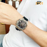  Shop Authentic Guess Headline Chronograph Grey Dial Black Rubber Strap Watch for Men - GW0571G1 - Luxxuri