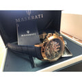  Shop Authentic Maserati Automatic Blue Dial Blue Leather Strap Watch For Men - R8821119005 - Luxxuri