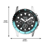  Shop Authentic Fossil FB-01 Chronograph Black Dial Silver Steel Strap Watch for Men - FS5827 - Luxxuri