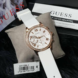  Shop Authentic Guess Solar White Dial White Rubber Strap Watch For Women - W1135L1 - Luxxuri